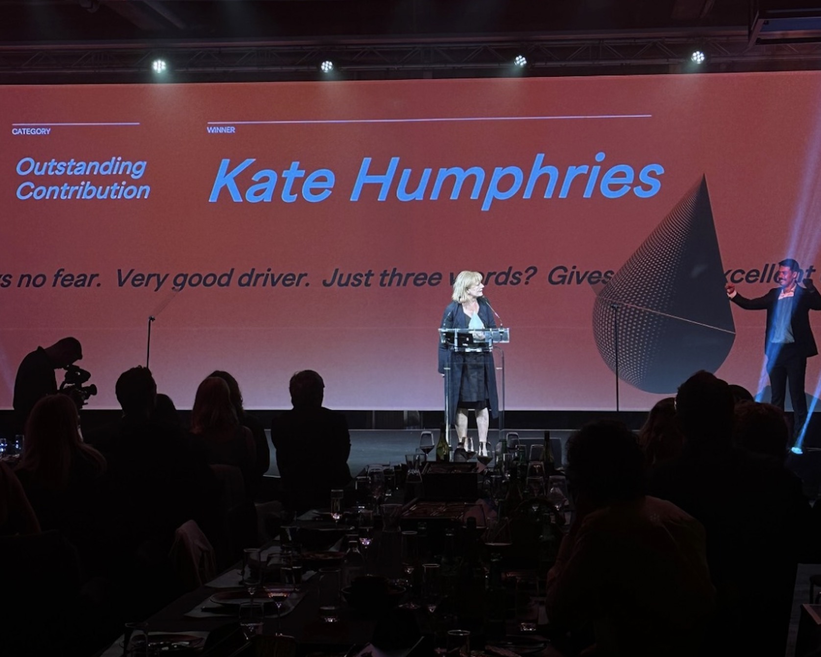 MDS legend Kate Humphries first ever winner of Comms Council Outstanding Achievement Award